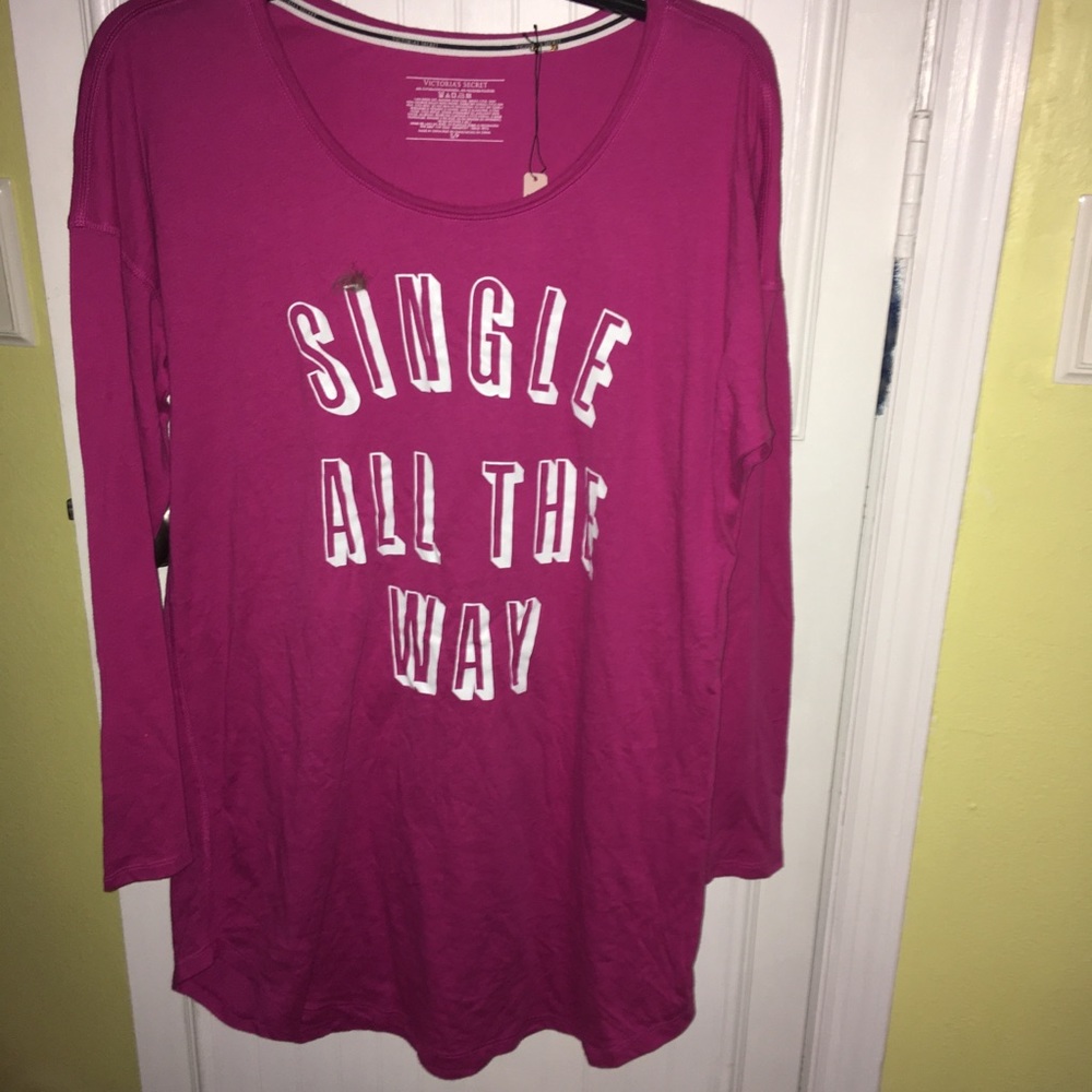 Victorias Secret Sleepshirt Single All The Way NWT - Picture 3 of 4